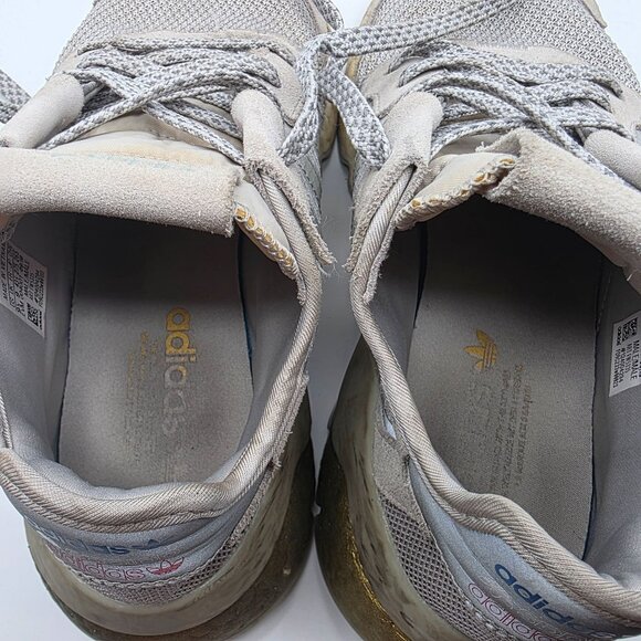 Adidas Nite Jogger Gold Metallic Boost EVM Mens Sise 9 Gray Shoes Athletic Walk main image 4